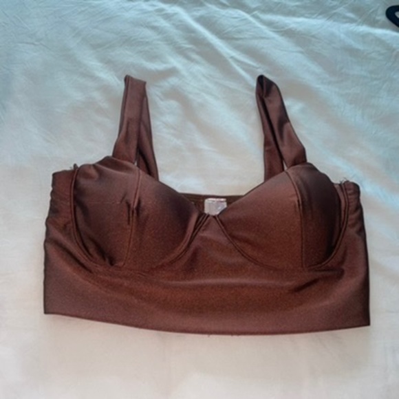 Dexire Brown 2 Piece Pants and Crop Top Set - Picture 8 of 10